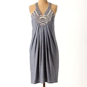 Anthropologie Ranna GilL Sleeveless embroidered dress XS